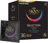 SKYN Selection Non-Latex Condom Variety Pack, Regular Fit (36 Count)