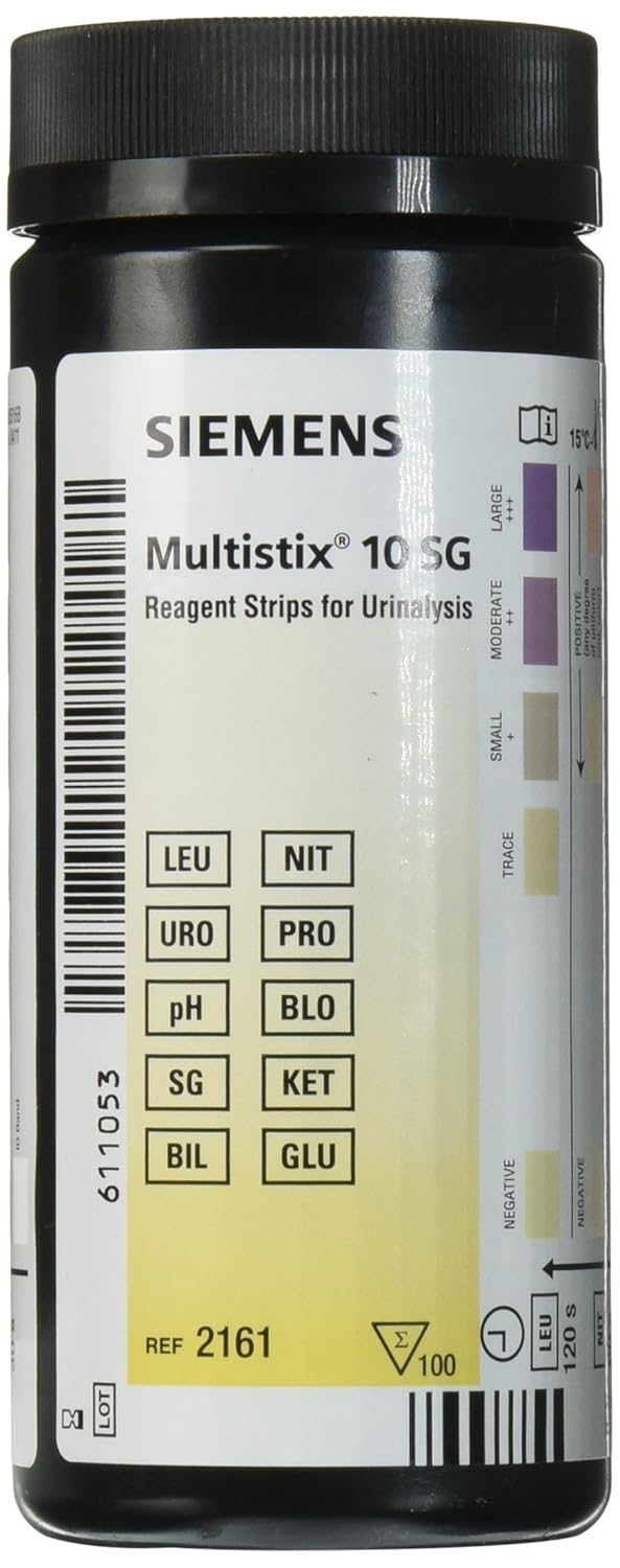 Siemens Multistix 10 SG Reagent Strips CLIA Waived, 100 Count
