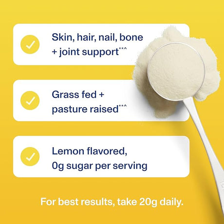 Vital Proteins Collagen Peptides Powder – Lemon Flavor