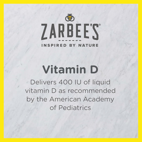 Zarbee's Vitamin D Drops for Infants – 400 IU (2-Pack)