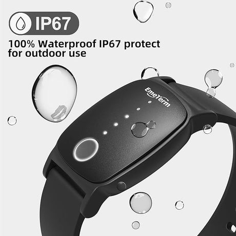 EmeTerm Explore Anti-Nausea Wristband – Waterproof & Rechargeable (Galaxy Black)