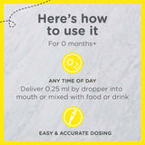Zarbee's Vitamin D Drops for Infants – 400 IU (2-Pack)