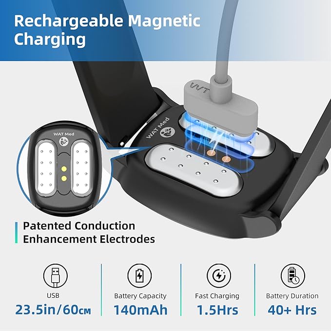 EmeTerm Explore Anti-Nausea Wristband – Waterproof & Rechargeable (Galaxy Black)