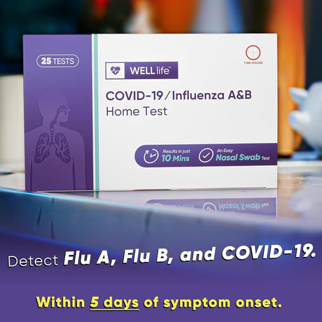 WELLlife COVID-19/Flu A&B Antigen Home Test – 25 Pack