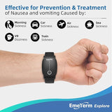 EmeTerm Explore Anti-Nausea Wristband – Waterproof & Rechargeable (Galaxy Black)