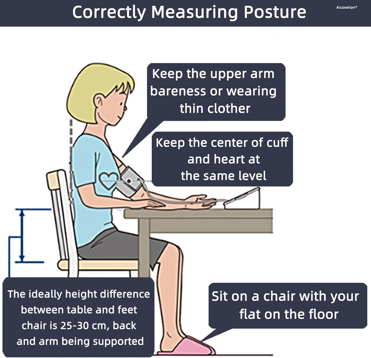 Large Replacement Blood Pressure Cuff – 8.7”–16.5”, 7 Connectors