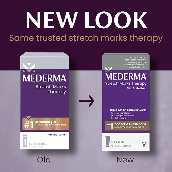 Mederma Stretch Marks Therapy 5.29 oz – Prevents and Reduces Stretch Marks, Safe for Pregnancy