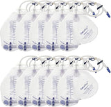 GlobalRoll Urinary Drainage Bag with Anti-Reflux Chamber (2000 mL, 48" Tube)