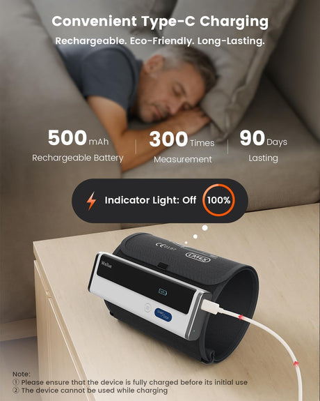 Wellue BP2A Smart Blood Pressure Monitor Upper Arm Cuff [Bluetooth]