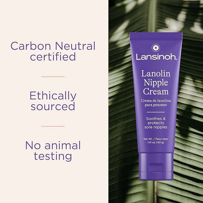 Lansinoh Lanolin Nipple Cream 1.41oz (2 Pack) for Breastfeeding
