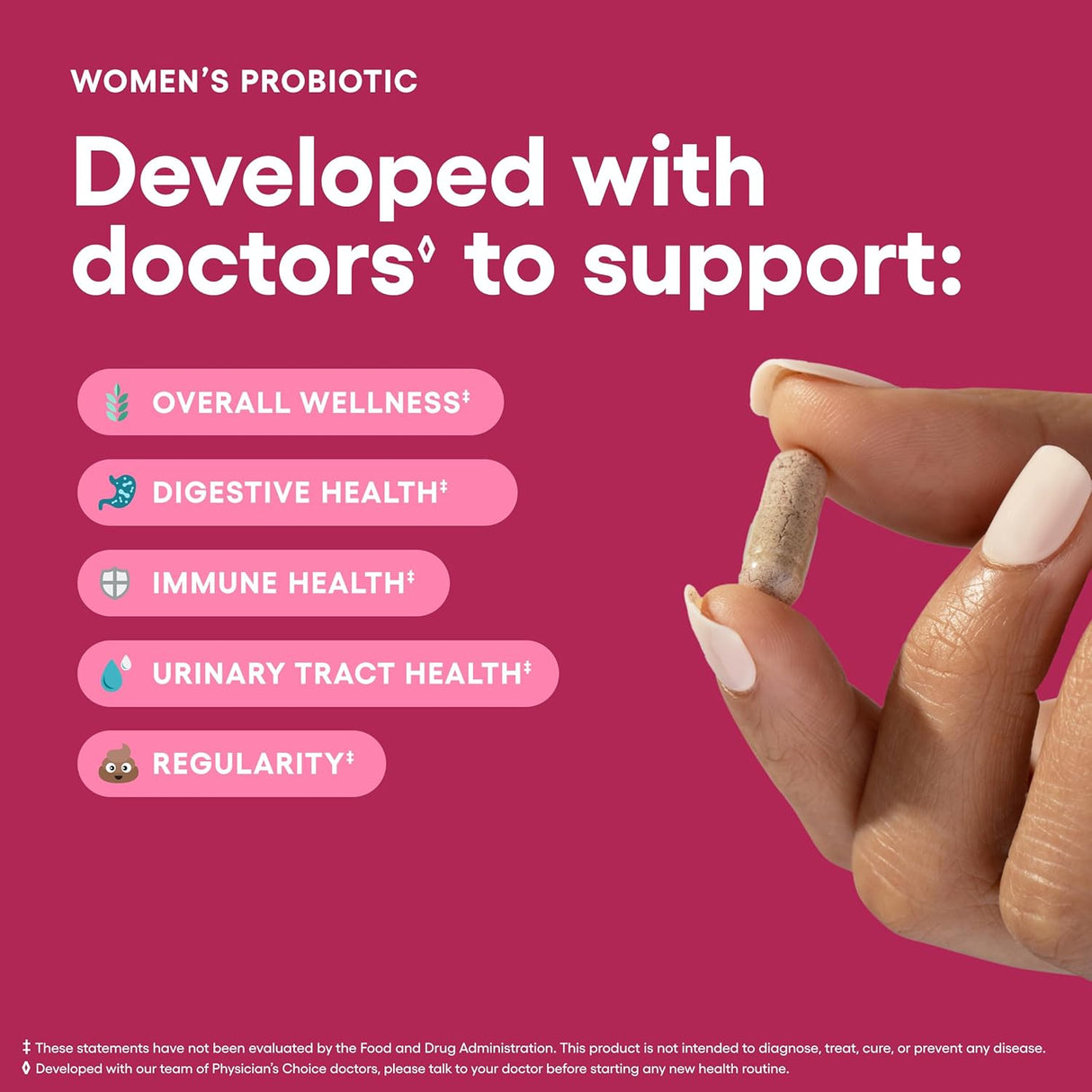 Physician’s CHOICE Women’s Probiotic for Digestive & Feminine Health