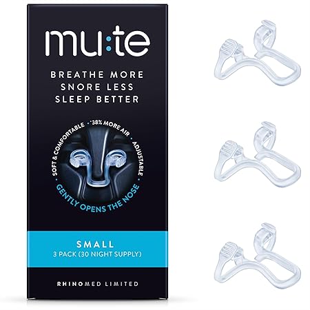 Mute Nasal Dilator Snoring Solution – Small 3 Pack