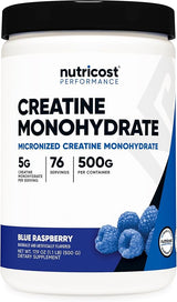 Nutricost Creatine Monohydrate – Micronized Powder, Flavored (500g)