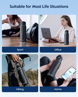 WATERH BOOST Smart Water Bottle Stainless Steel Hydration Tracker 32oz [Bluetooth]