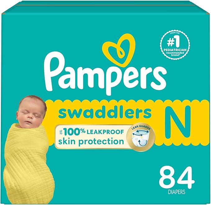 Pampers Swaddlers Newborn Diapers – Size 0 (Newborn)