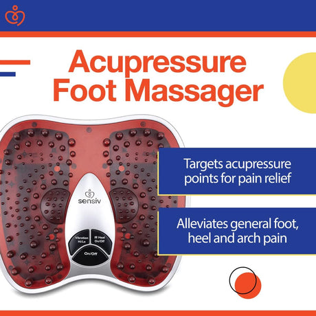 Sensiv Acupressure Foot Massager with Infrared Heat & Vibration