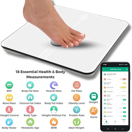 Mobi Smart BMI Wi-Fi Total Body Composition Scale