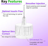 32G 4mm (1/4") Insulin Pen Needles (100 Count) – Universal Fit