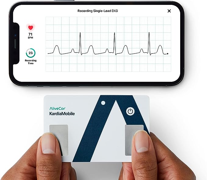 AliveCor - KardiaMobile 6L Personal EKG Monitor - Black