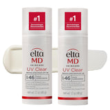 EltaMD UV Clear Face Sunscreen SPF 46 untinted 1.7 oz pump 2-pack