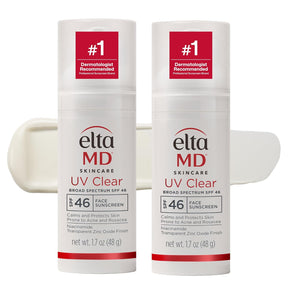 EltaMD UV Clear Face Sunscreen SPF 46 untinted 1.7 oz pump 2-pack