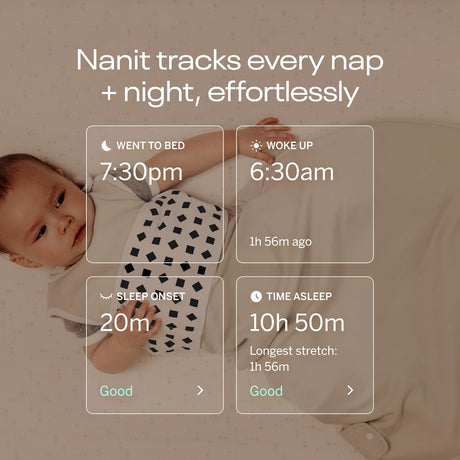 Nanit Pro Smart Baby Monitor with Breathing Band – Wall Mount or Floor Stand