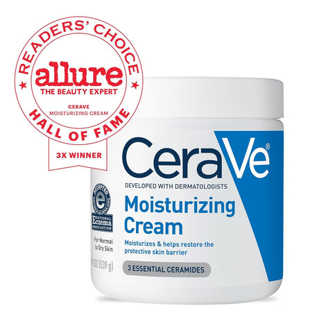 CeraVe Moisturizing Cream 19 oz – Daily Hydration for Face and Body with Hyaluronic Acid and Ceramides