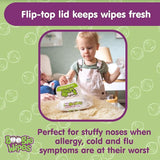 Boogie Saline Nose Wipes for Baby & Kids – Unscented, Aloe-Infused