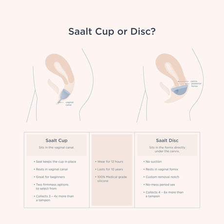 Saalt Soft Menstrual Cup – Small Desert Blush (Reusable)