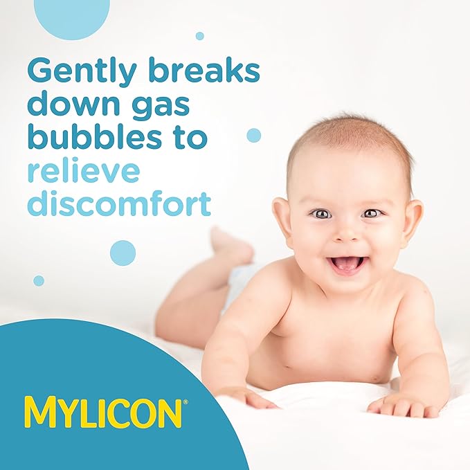 MYLICON Infant Gas Relief Drops – Dye-Free, 1 fl oz (100 Doses)