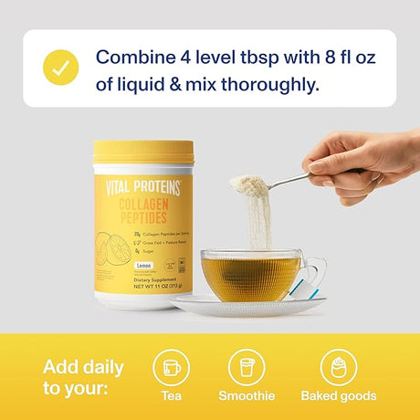 Vital Proteins Collagen Peptides Powder – Lemon Flavor