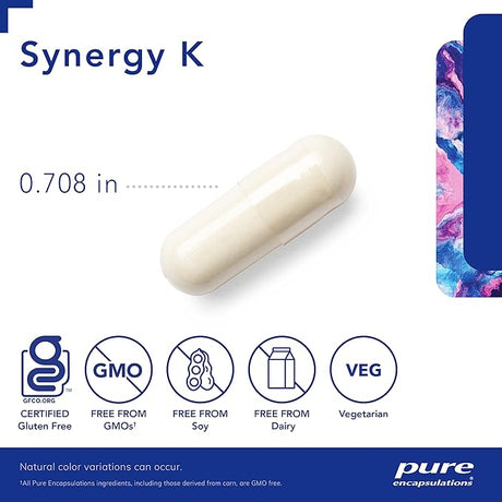 Pure Encapsulations Synergy K – Vitamin K1, K2 & D3