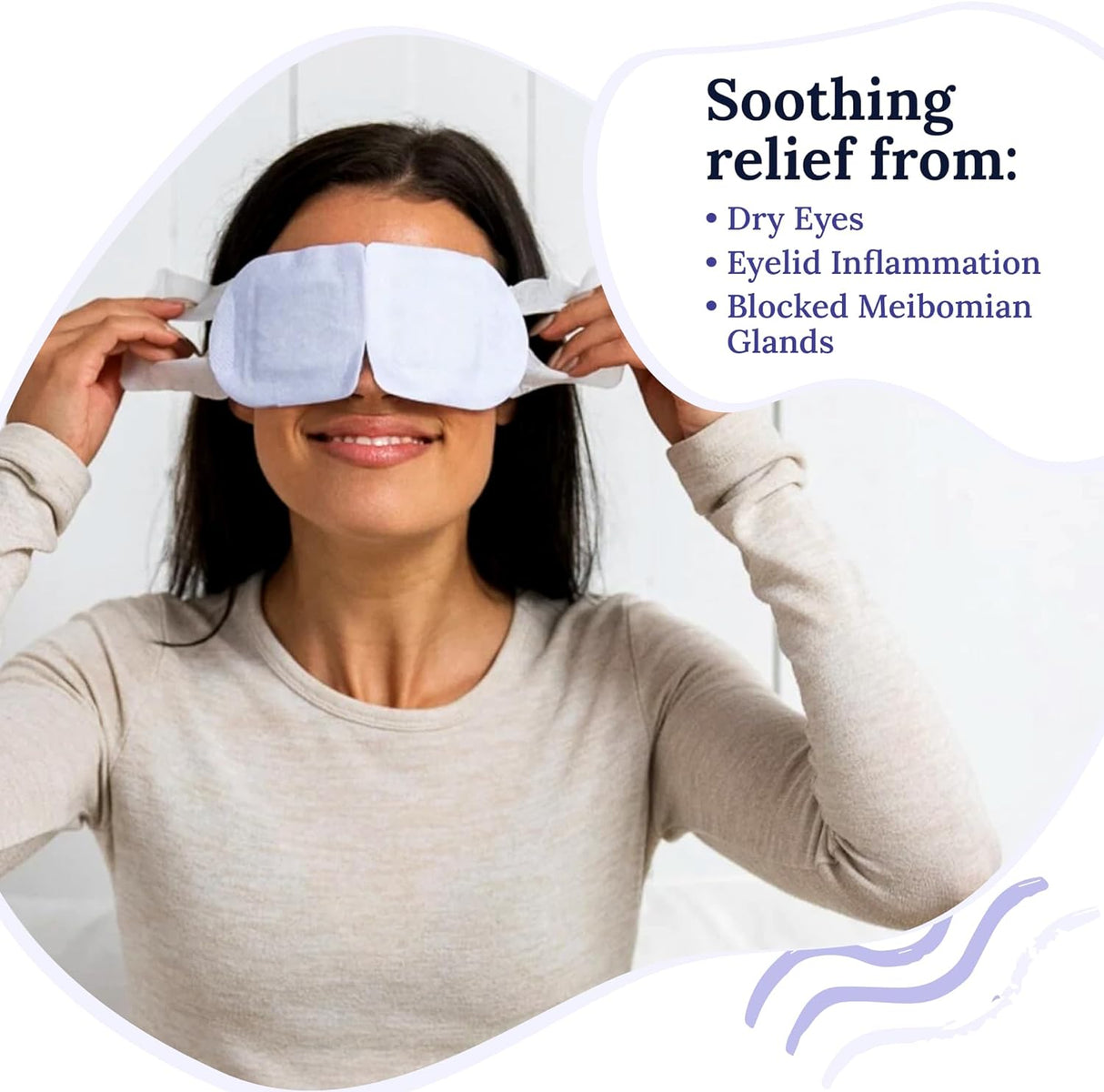 Cornea Care Rest Self Heating Warm Compress for Dry Eyes – 30 Count