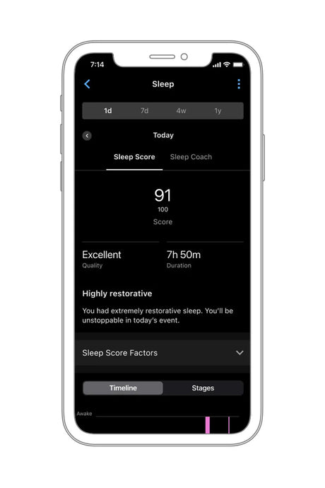 Garmin Index Sleep Monitor – Smart Upper Arm Sleep Tracking Band