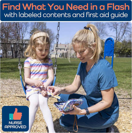 KeepGoing Travel First Aid Kit for Kids – 130pc Mini Kit