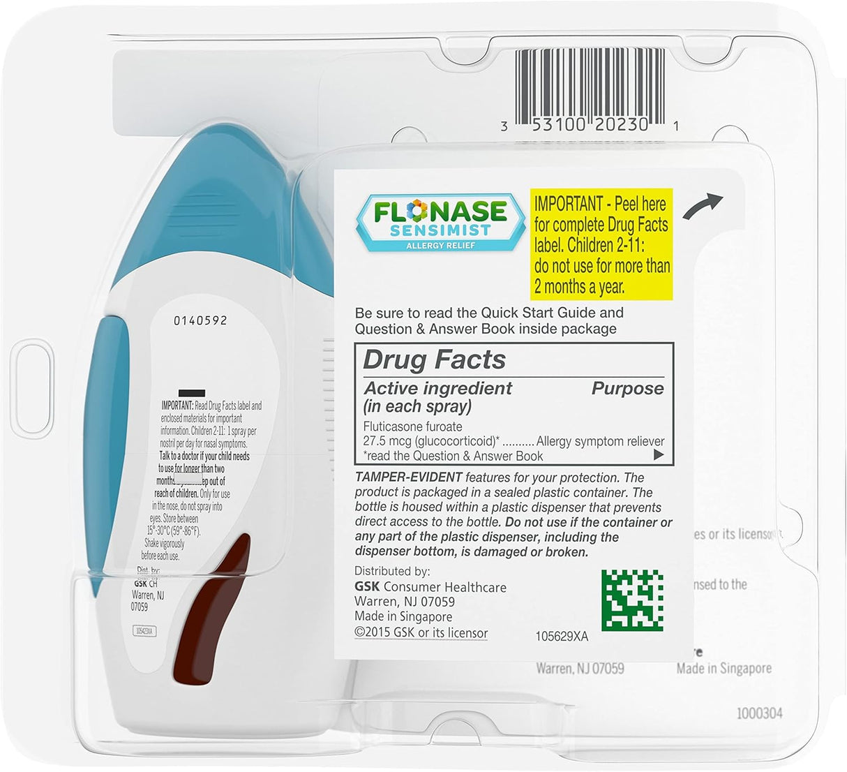 Flonase Children's Sensimist Allergy Relief Spray – 60 Sprays