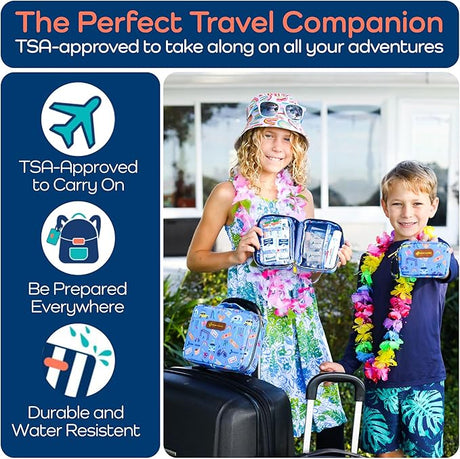 KeepGoing Travel First Aid Kit for Kids – 130pc Mini Kit