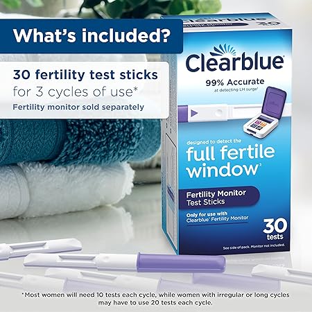 Clearblue Fertility Monitor Test Sticks – 30 Count