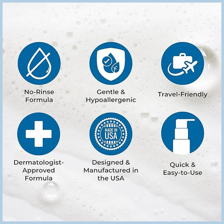 Nurture Rinse Free Foaming Cleanser – No-Water Body Wash 3-Pack