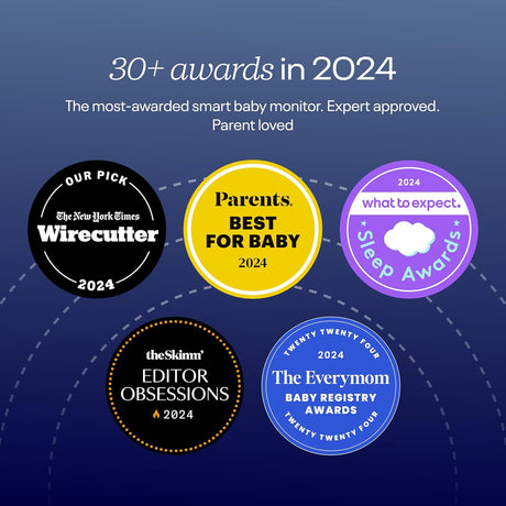 Nanit Pro Smart Baby Monitor with Breathing Band – Wall Mount or Floor Stand