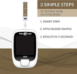 Keto-Mojo Blood Glucose and Ketone Test Strips Combo Pack (120 count)