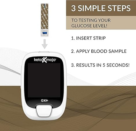 Keto-Mojo Blood Glucose & Ketone Test Strips Combo Pack – 120 Count