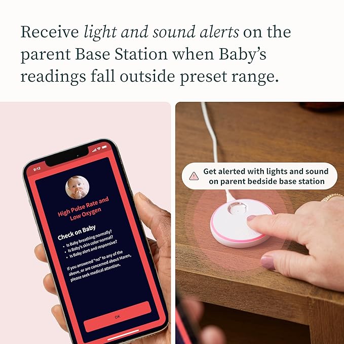 Owlet Dream Sock – Smart FDA-Cleared Baby Monitor (Multiple Color Options)
