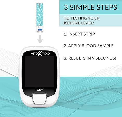 Keto-Mojo Blood Glucose and Ketone Test Strips Combo Pack (120 count)
