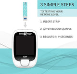 Keto-Mojo Blood Glucose and Ketone Test Strips Combo Pack (120 count)