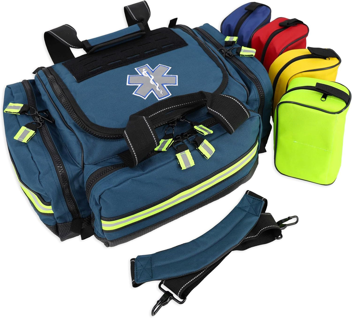 Lightning X MB35 X-Large EMT Trauma Bag with Fill Kit, Modular (Blue)