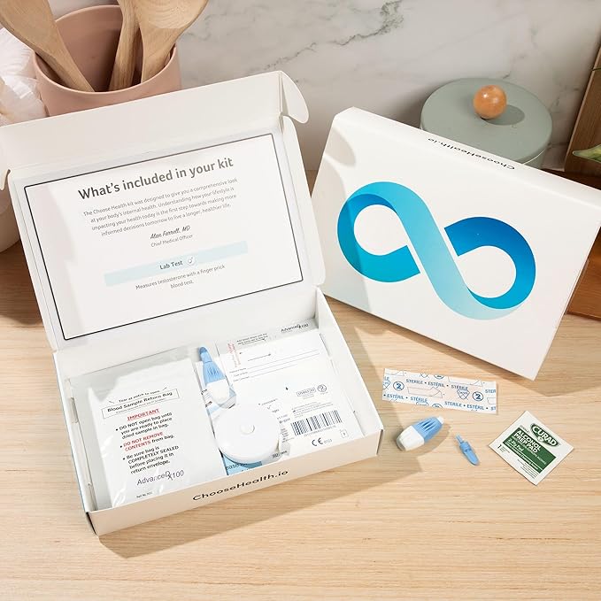 Choose Health Female Hormone Test Kit (6-in-1, Estrogen & Progesterone Panel)