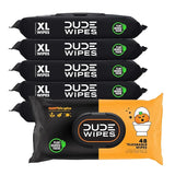 DUDE Wipes – Extra Large Flushable Wipes (6-Pack, 288 Wipes)