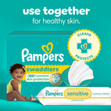 Pampers Sensitive Baby Wipes, 1008 Ct (Flip-Top + Refill Packs), Unscented