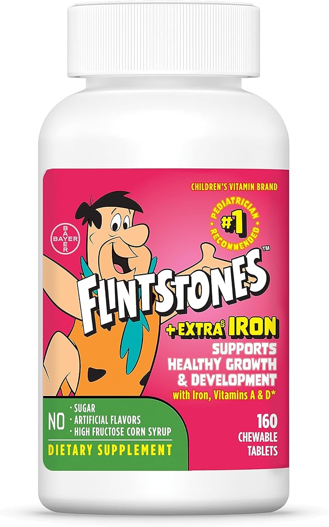 Flintstones Kids Multivitamin + Iron – 160 Chewable Tablets